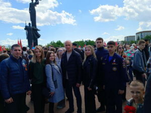 Сотрудники и студенты Института приняли участие в праздновании Дня Победы