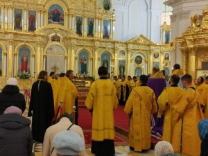 Студенты казаки приняли участие во всенощном бдении