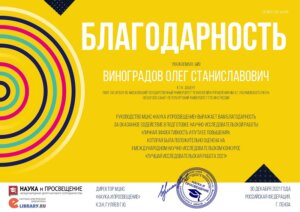 Лучшая исследовательская работа 2021