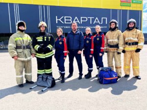 20 мая прошли гарнизонные пожарно-тактические учения на ТЦ «Квартал»