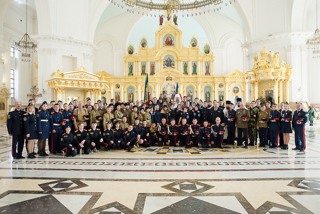 Церемонию верстания в казаки прошли 14 студентов  Пензенского казачьего института технологий