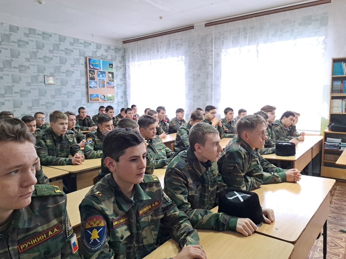 Встреча с кадетами  Пачелмского Губернаторского казачьего кадетского корпуса