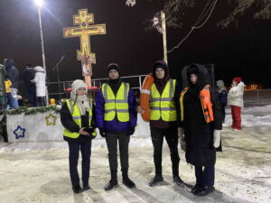Студенты-пожарные дежурили на Крещенских праздниках
